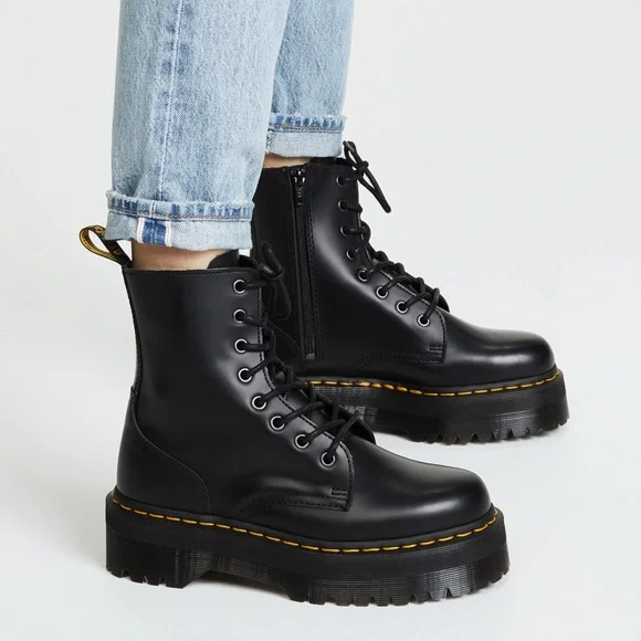 靴 Dr.Martens 8EYE BOOT Dr. Martens Combs Men's 8 Eye Nylon Combat Boots 16607001